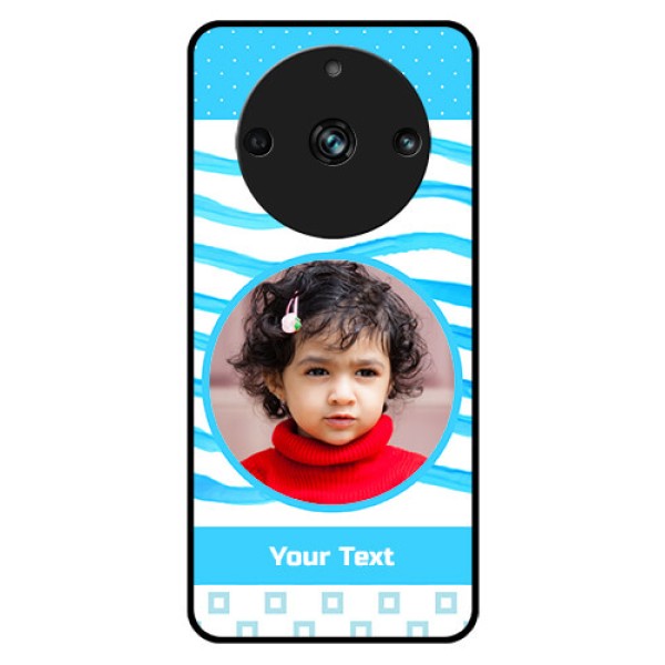 Realme 11 Pro Plus 5G Custom Glass Phone Case - Simple Blue Case Design