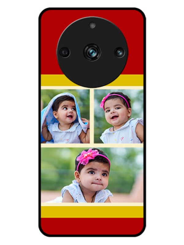 Custom Realme 11 Pro Plus 5G Custom Glass Mobile Case - Multiple Pic Upload Design