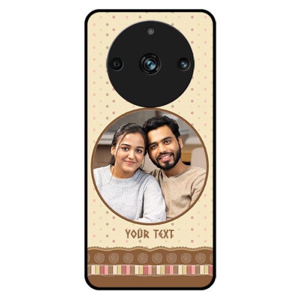 Realme 11 Pro Plus 5G Custom Glass Mobile Case - Brown Dotted Mobile Case Design