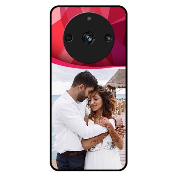 Realme 11 Pro Plus 5G Custom Glass Mobile Case - Red Abstract Design