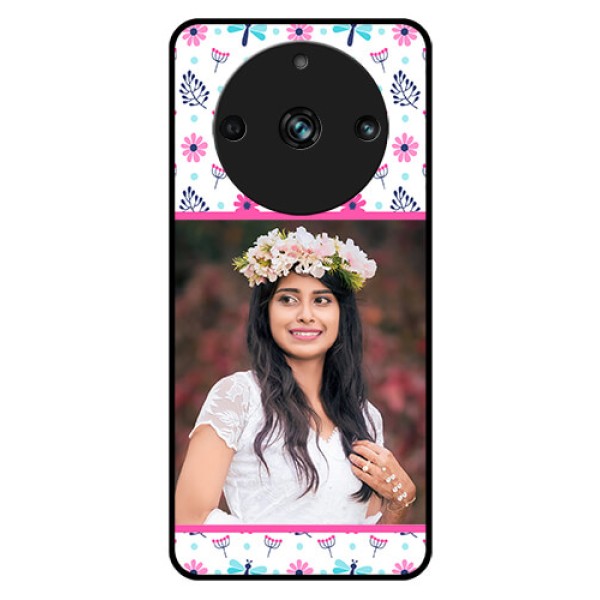 Realme 11 Pro Plus 5G Photo Printing on Glass Case - Colorful Flower Design