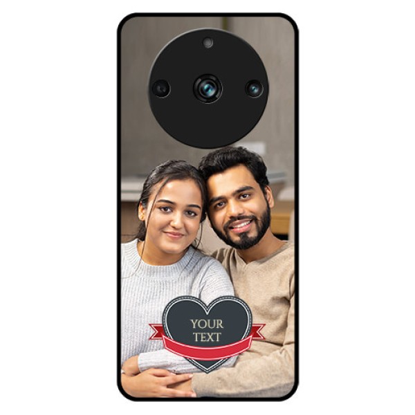 Realme 11 Pro Plus 5G Custom Glass Phone Case - Just Married Couple Design Realme 11 Pro Plus 5G Custom Glass Phone Case - Just Married Couple Design