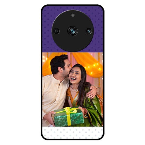 Realme 11 Pro Plus 5G Personalized Glass Phone Case - Violet Pattern Design Realme 11 Pro Plus 5G Personalized Glass Phone Case - Violet Pattern Design