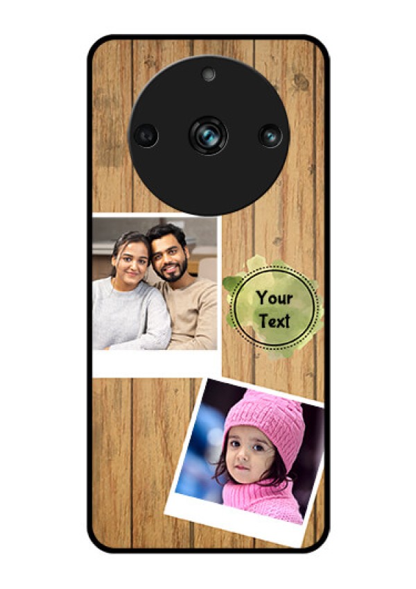 Realme 11 Pro Plus 5G Custom Glass Phone Case - Wooden Texture Design