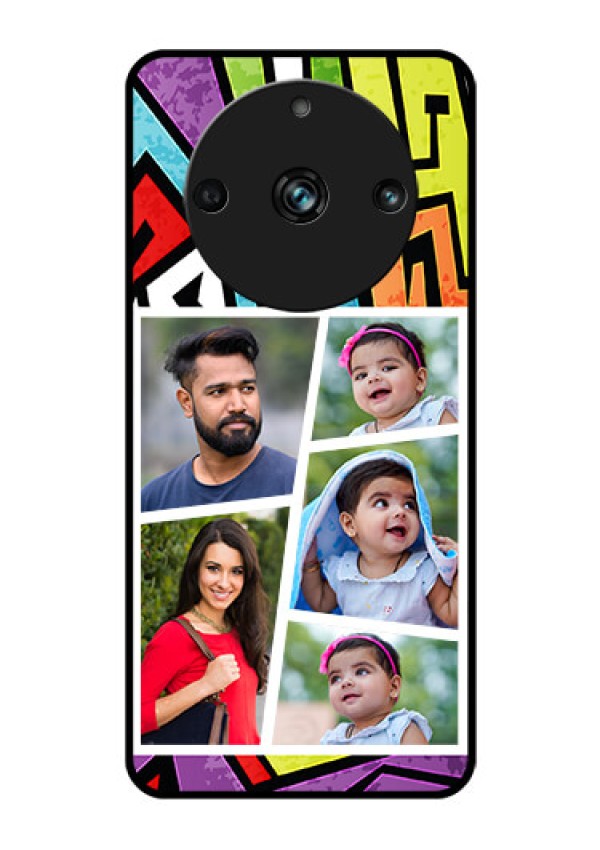 Realme 11 Pro Plus 5G Custom Glass Phone Case - Graffiti pattern Design