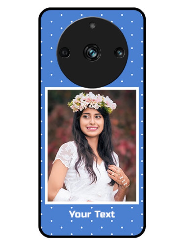 Custom Realme 11 Pro Plus 5G Photo Printing on Glass Case - Polka dots design