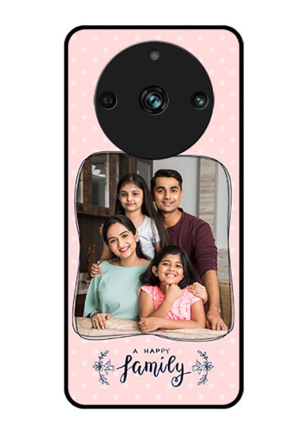Realme 11 Pro Plus 5G Custom Glass Phone Case - Family with Dots Design