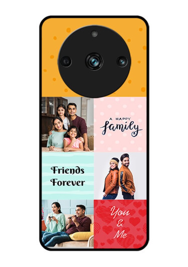 Realme 11 Pro Plus 5G Personalized Glass Phone Case - Images with Quotes Design