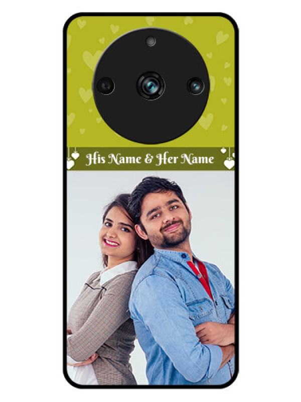 Custom Realme 11 Pro Plus 5G Custom Glass Phone Case - You & Me Heart Design