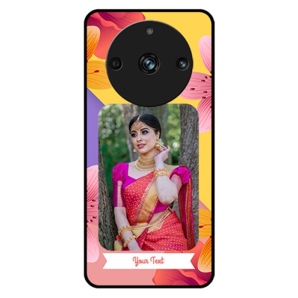 Realme 11 Pro Plus 5G Custom Glass Mobile Case - 3 Image With Vintage Floral Design Realme 11 Pro Plus 5G Custom Glass Mobile Case - 3 Image With Vintage Floral Design