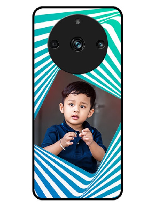 Custom Realme 11 Pro Plus 5G Personalized Glass Phone Case - Abstract Spiral Design