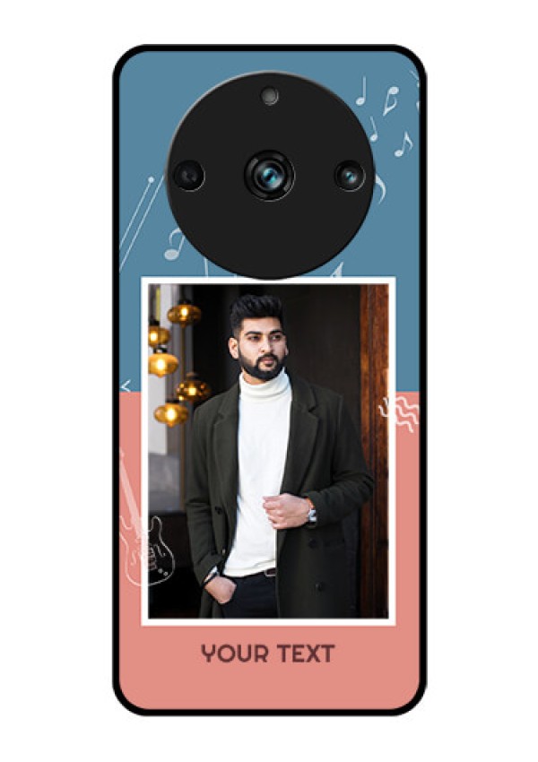 Realme 11 Pro Plus 5G Photo Printing on Glass Case - with Color Musical Note Design