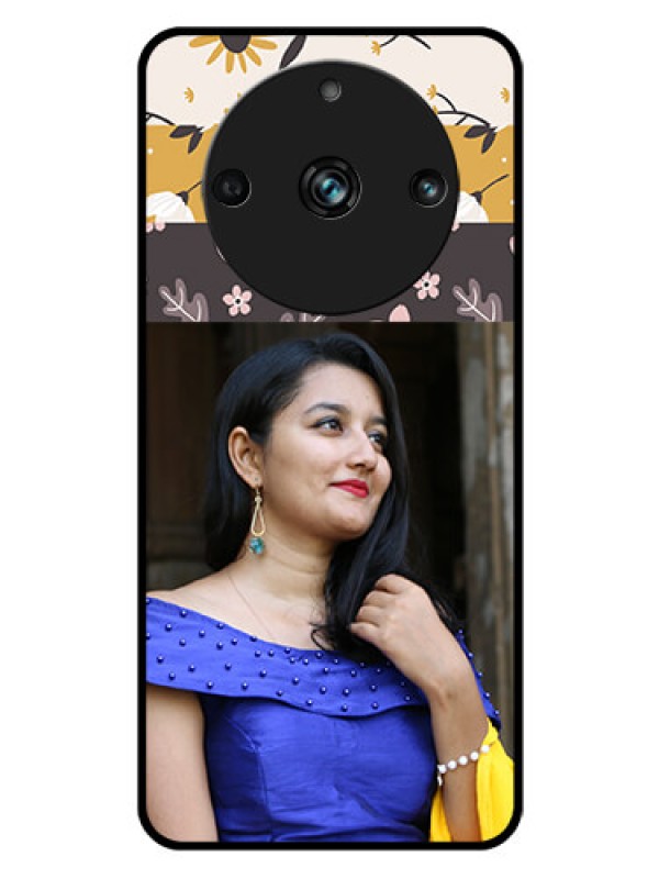 Custom Realme 11 Pro Plus 5G Custom Glass Phone Case - Stylish Floral Design