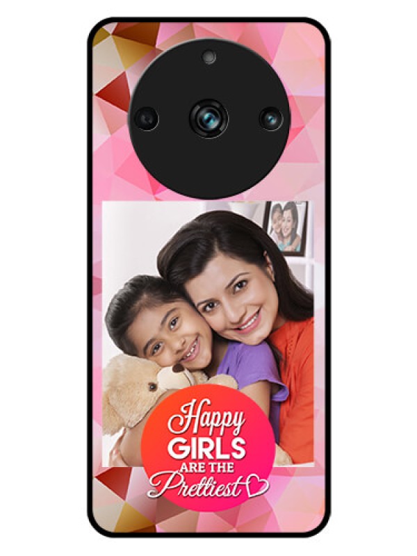 Custom Realme 11 Pro Plus 5G Photo Printing on Glass Case - Abstract Triangle Design