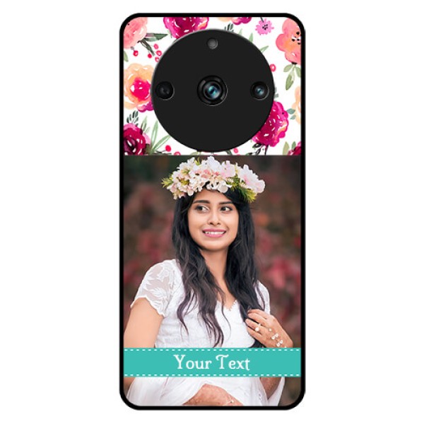 Realme 11 Pro Plus 5G Custom Glass Phone Case - Watercolor Floral Design