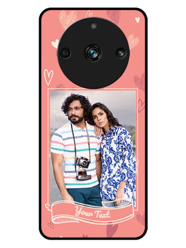 Custom Realme 11 Pro Plus 5G Custom Glass Phone Case - Love doodle art Design