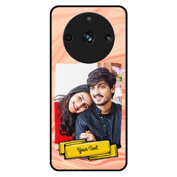 Realme 11 Pro Plus 5G Personalized Glass Phone Case - Marble Texture Design