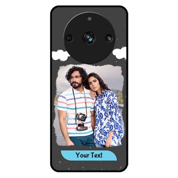 Realme 11 Pro Plus 5G Custom Glass Phone Case - Splashes with love doodles Design Realme 11 Pro Plus 5G Custom Glass Phone Case - Splashes with love doodles Design
