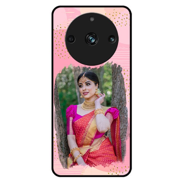 Realme 11 Pro Plus 5G Personalized Glass Phone Case - Gold Glitter Splash Design Realme 11 Pro Plus 5G Personalized Glass Phone Case - Gold Glitter Splash Design