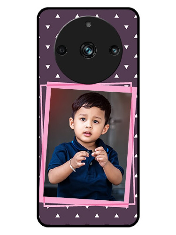 Custom Realme 11 Pro Plus 5G Custom Glass Mobile Case - Triangle Pattern Dotted Design