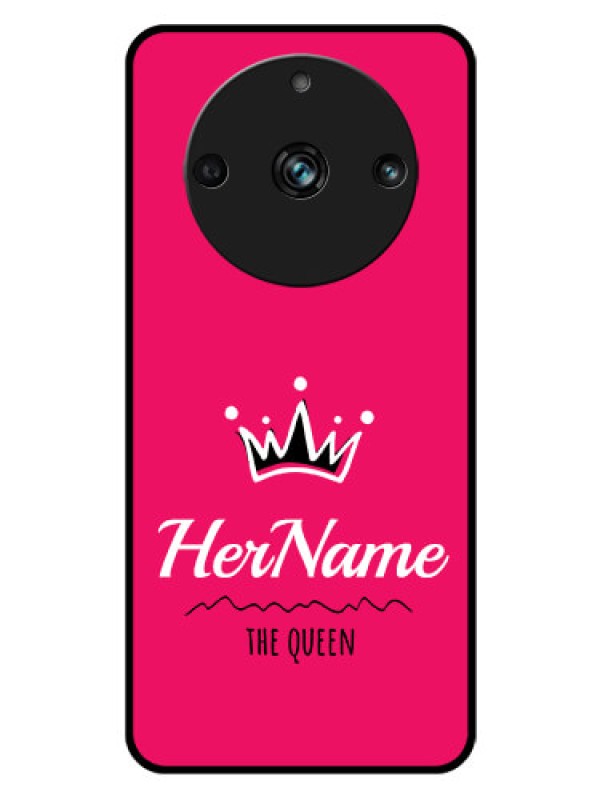 Custom Realme 11 Pro Plus 5G Glass Phone Case Queen with Name