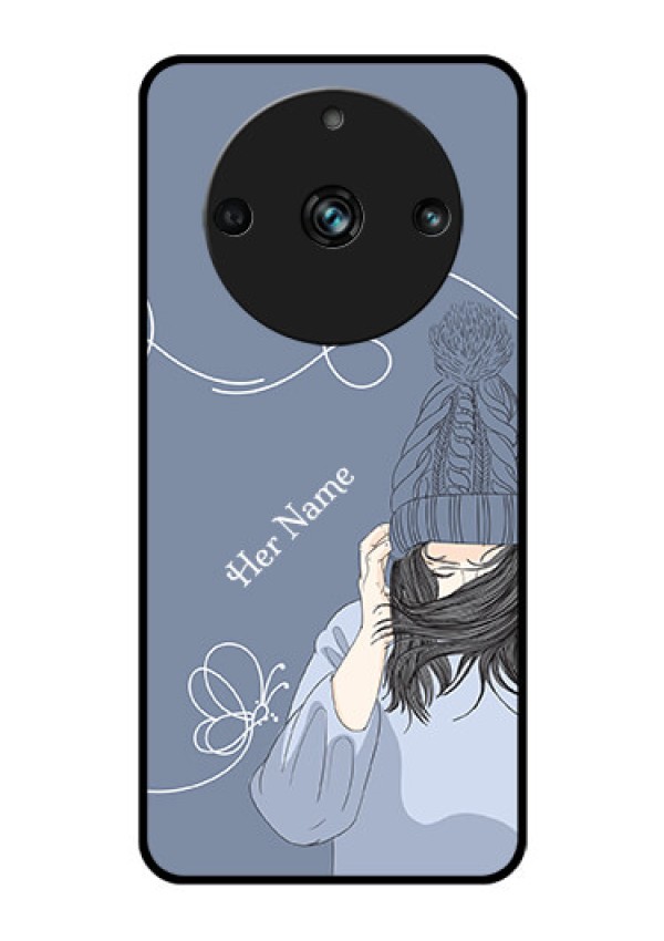 Realme 11 Pro Plus 5G Custom Glass Mobile Case - Girl in winter outfit Design