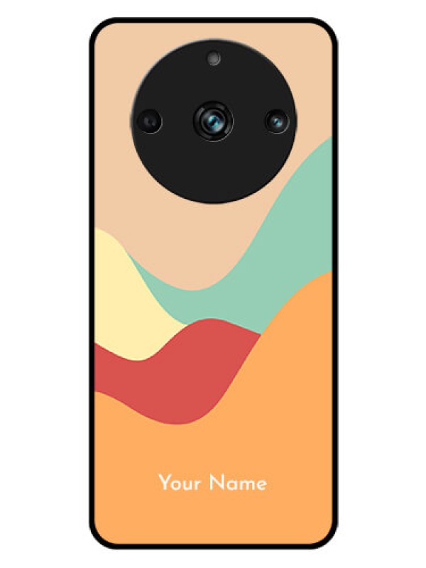 Custom Realme 11 Pro Plus 5G Personalized Glass Phone Case - Ocean Waves Multi-colour Design