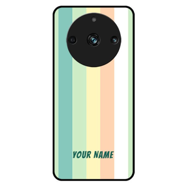 Realme 11 Pro Plus 5G Photo Printing on Glass Case - Multi-colour Stripes Design Realme 11 Pro Plus 5G Photo Printing on Glass Case - Multi-colour Stripes Design