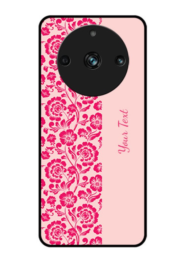 Realme 11 Pro Plus 5G Custom Glass Phone Case - Attractive Floral Pattern Design