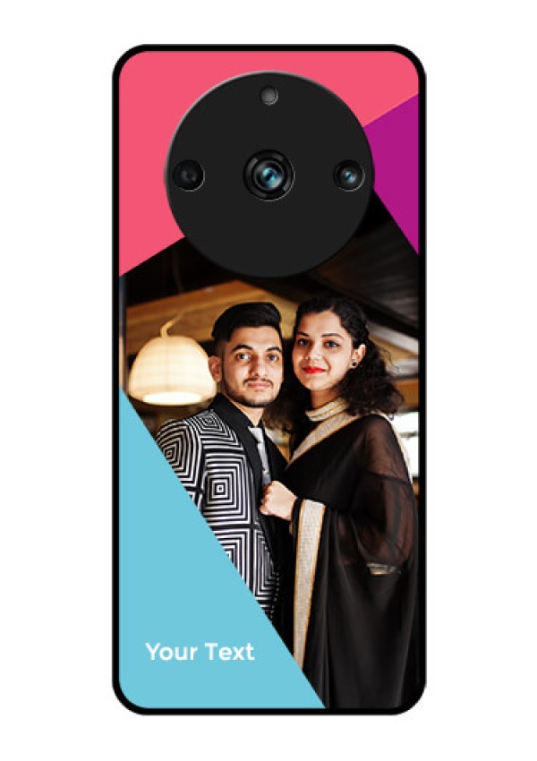 Realme 11 Pro Plus 5G Custom Glass Mobile Case - Stacked Triple colour Design