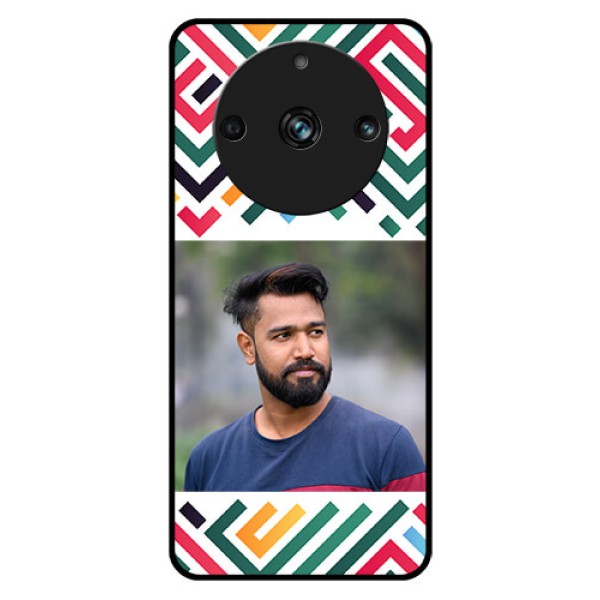 Realme 11 Pro Plus 5G Personalized Glass Phone Case - Colorful Maze Pattern Design Realme 11 Pro Plus 5G Personalized Glass Phone Case - Colorful Maze Pattern Design
