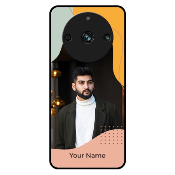 Realme 11 Pro Plus 5G Personalized Glass Phone Case - Tri-coloured overlay design Realme 11 Pro Plus 5G Personalized Glass Phone Case - Tri-coloured overlay design