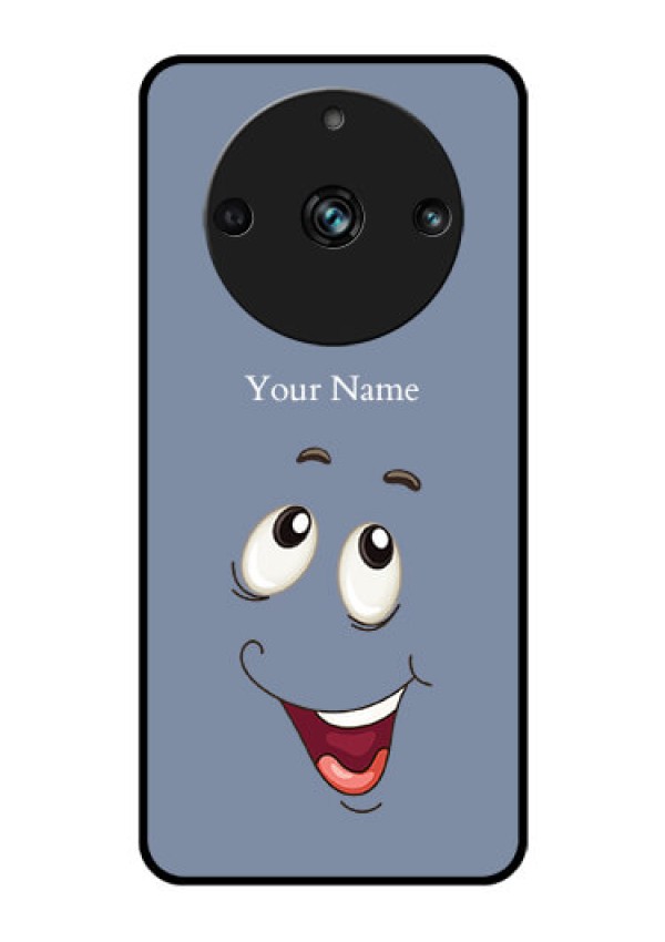 Realme 11 Pro Plus 5G Photo Printing on Glass Case - Laughing Cartoon Face Design