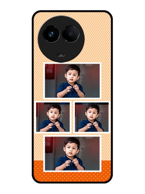 Custom Realme 11x 5G Photo Printing on Glass Case - Bulk Photos Upload Design