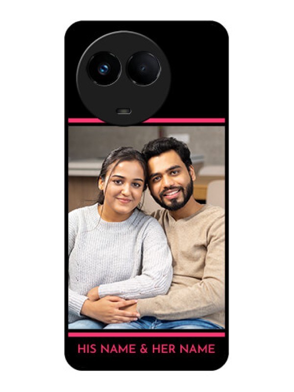 Custom Realme 11x 5G Custom Glass Mobile Case - with Add Text Design