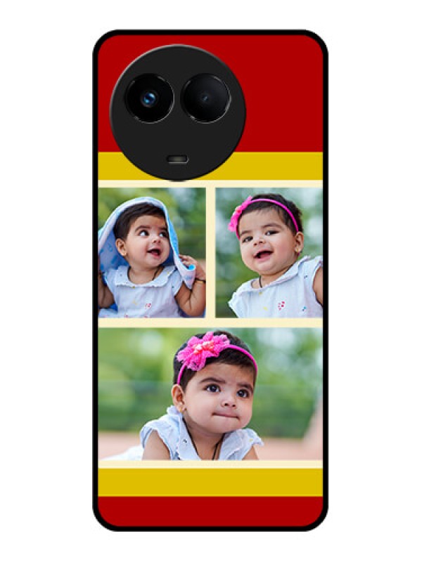 Custom Realme 11x 5G Custom Glass Mobile Case - Multiple Pic Upload Design