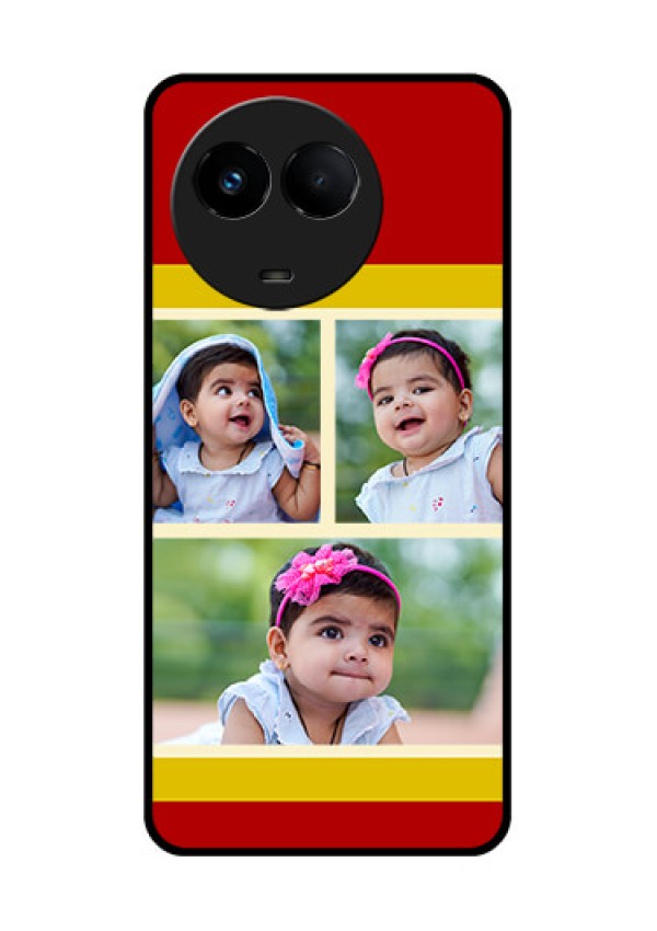 Realme 11x 5G Custom Glass Mobile Case - Multiple Pic Upload Design