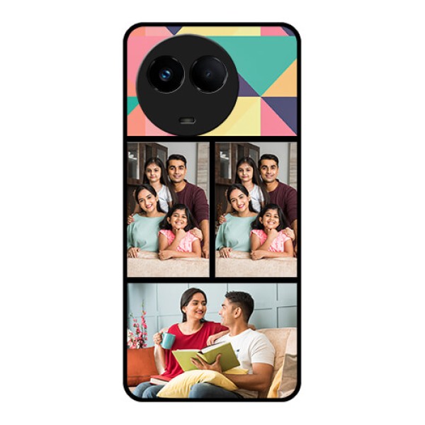 Realme 11x 5G Custom Glass Phone Case - Bulk Pic Upload Design