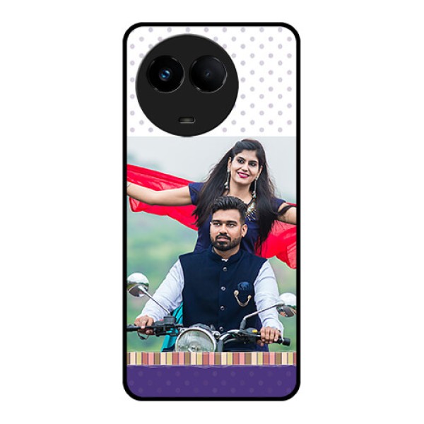 Realme 11x 5G Photo Printing on Glass Case - Cute Family Design