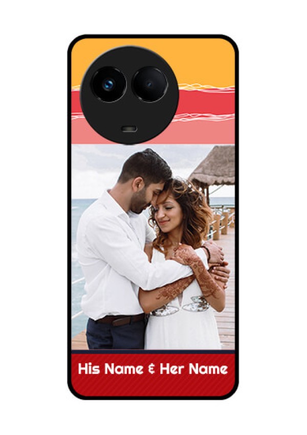 Realme 11x 5G Custom Glass Mobile Case - Colorful Case Design