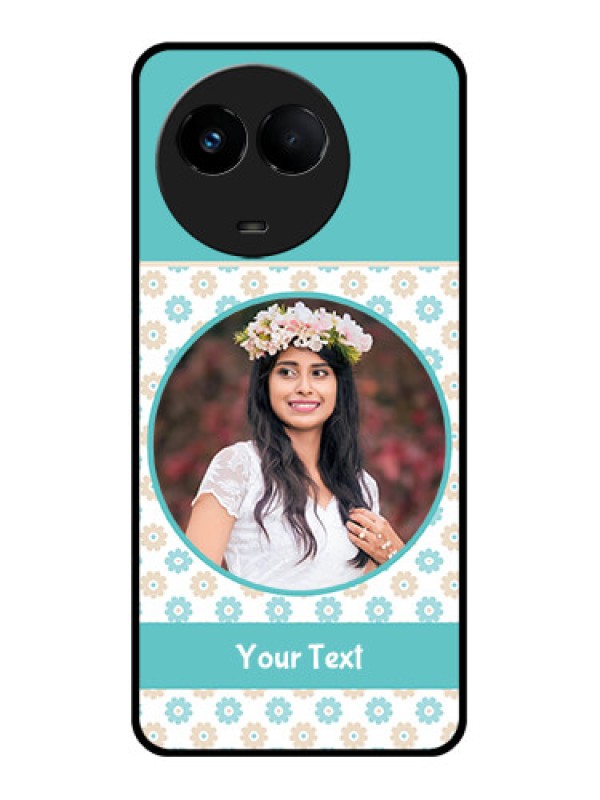 Custom Realme 11x 5G Custom Glass Mobile Case - Beautiful Flowers Design