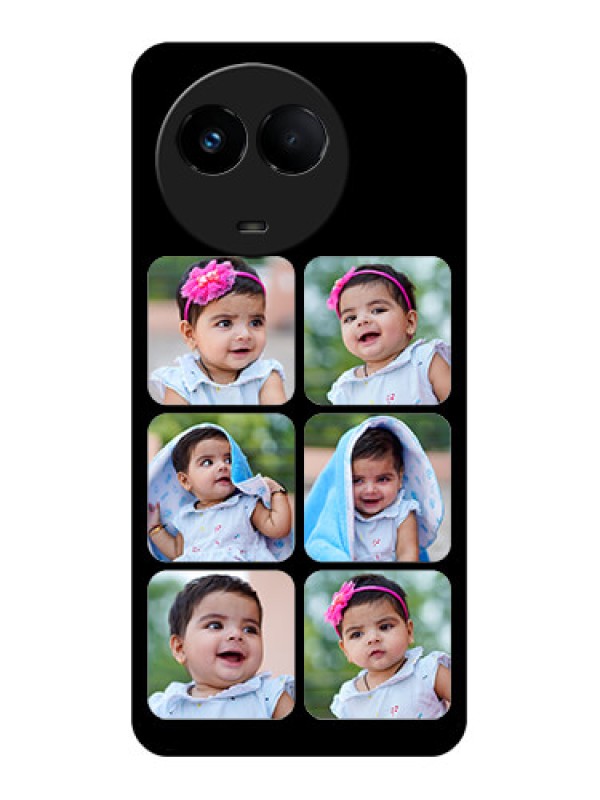 Custom Realme 11x 5G Photo Printing on Glass Case - Multiple Pictures Design