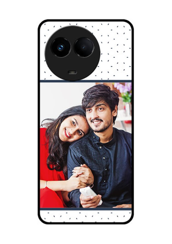 Realme 11x 5G Personalized Glass Phone Case - Premium Dot Design
