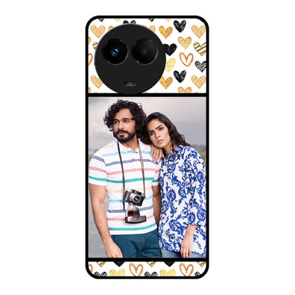 Realme 11x 5G Photo Printing on Glass Case - Love Symbol Design