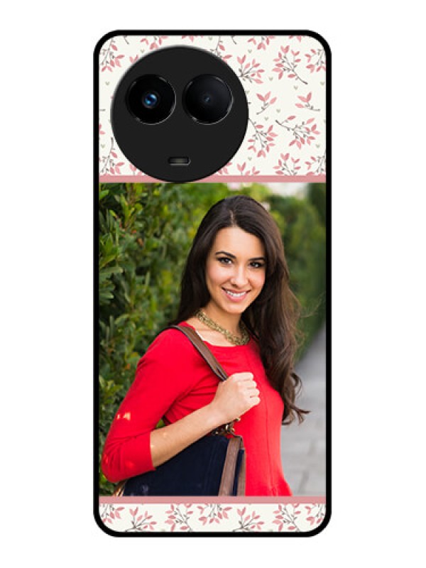 Custom Realme 11x 5G Custom Glass Phone Case - Premium Floral Design