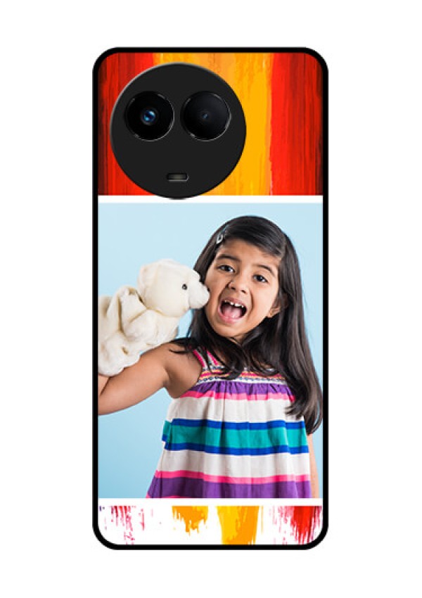 Realme 11x 5G Personalized Glass Phone Case - Multi Color Design