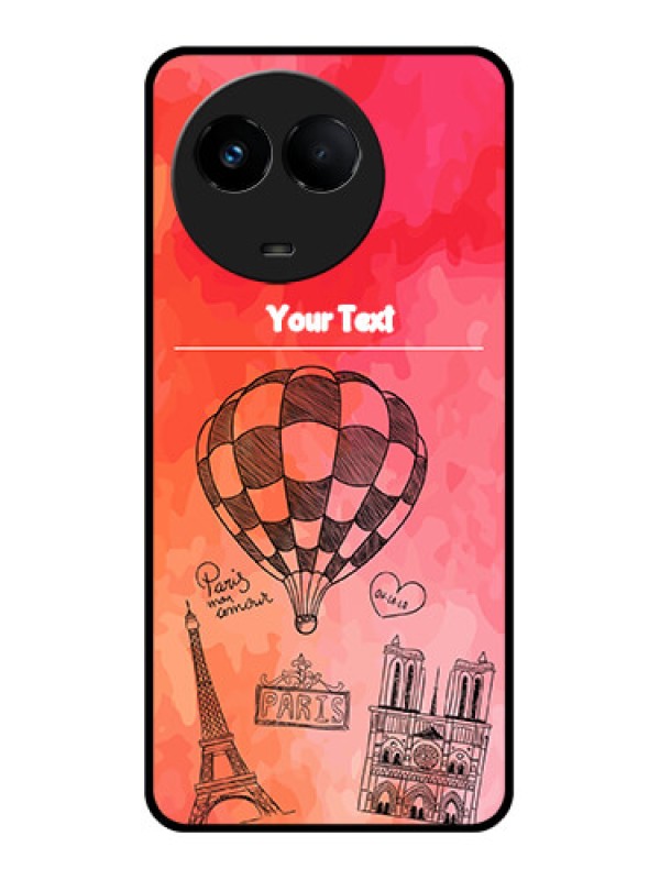 Custom Realme 11x 5G Custom Glass Phone Case - Paris Theme Design