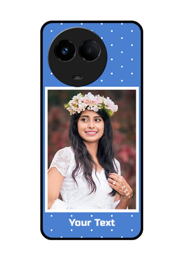 Realme 11x 5G Photo Printing on Glass Case - Polka dots design