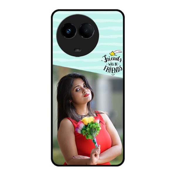Realme 11x 5G Custom Glass Phone Case - Friends Picture Icon Design
