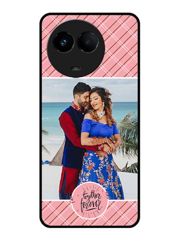 Custom Realme 11x 5G Personalized Glass Phone Case - Together Forever Design